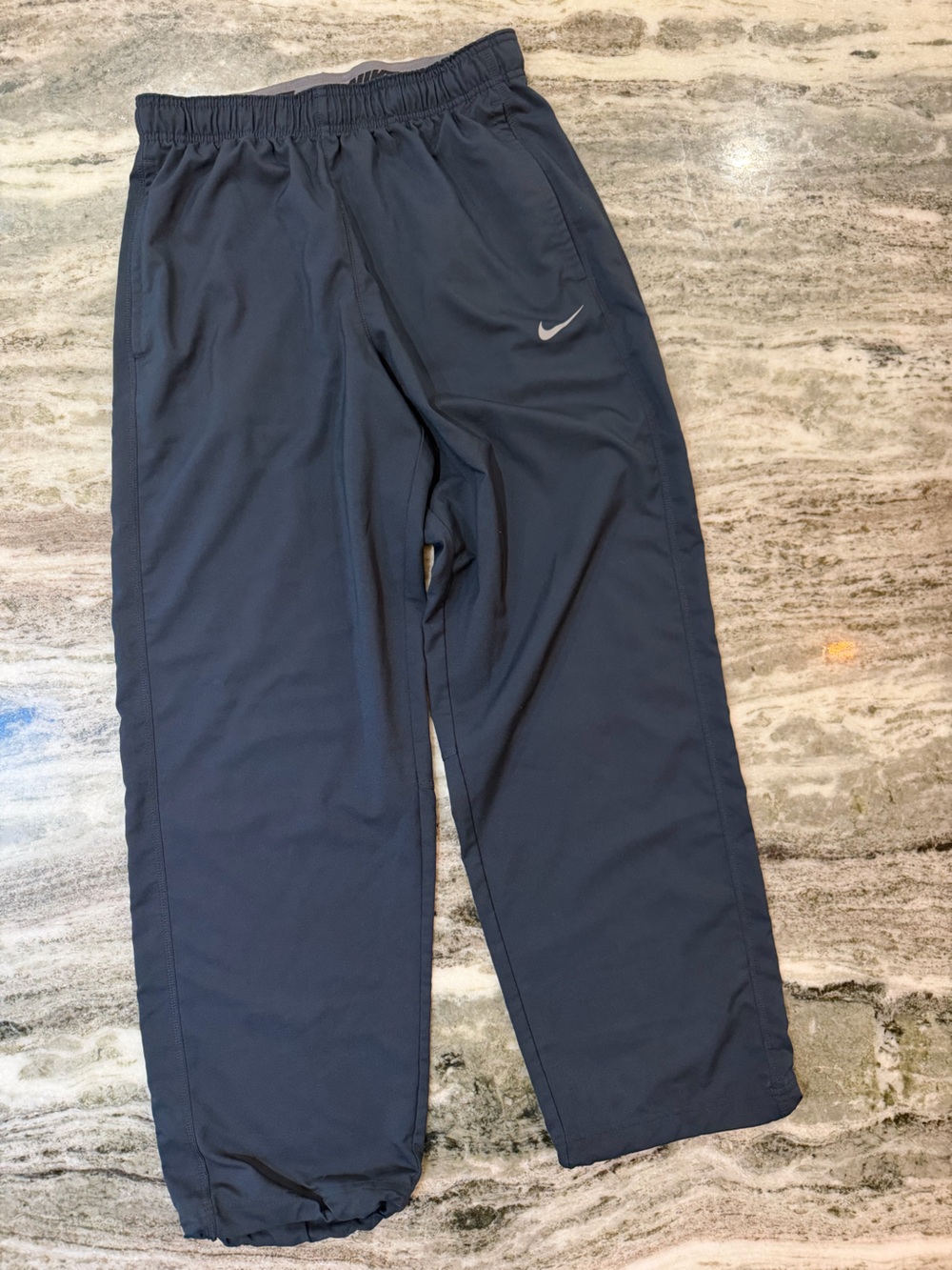 Nike Navy Men's Athletic Pants with Swoosh